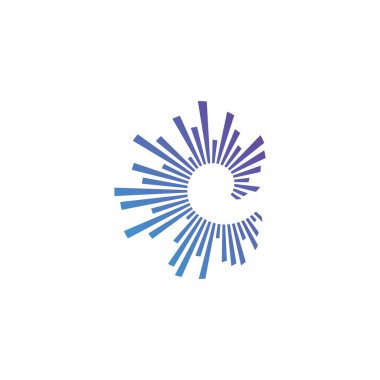 ses dalgası ilüstrasyon logo vektör şablonu