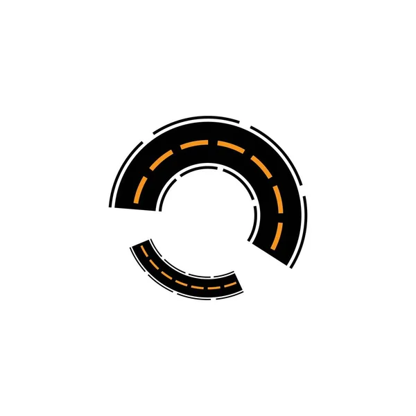 Logo Highway Simbolo Illustrazione Disegno Vettoriale — Vettoriale Stock