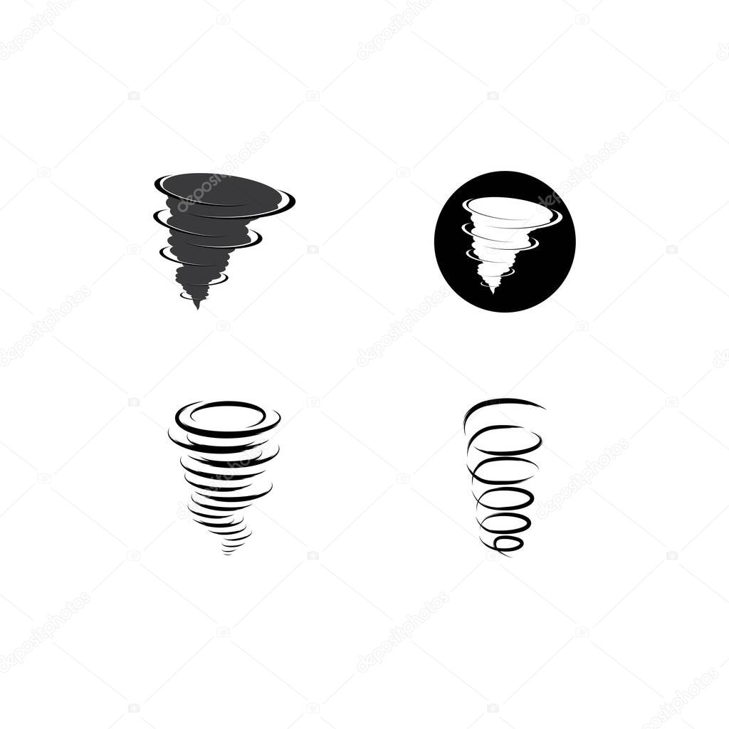 Tornado logo symbol vector illustration desig