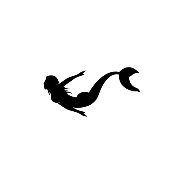 Diseño Del Icono Del Logotipo Sirena Ilustración Vectorial — Vector de stock