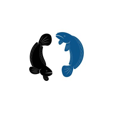 Fish Cork logo vektörü, Creative Fish Cork logo tasarımı şablon, simge sembolü, illüstrasyon