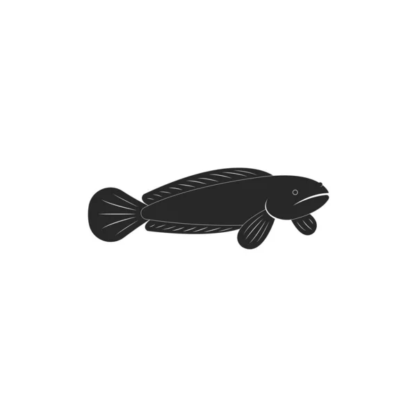 Fish Cork Logo Vektörü Creative Fish Cork Logo Tasarımı Şablon — Stok Vektör