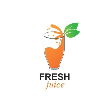 portakal suyu logo vektör şablonu tasarımı