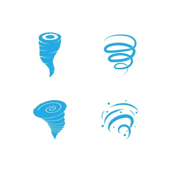 Tornado Logo Símbolo Vector Ilustración Diseño — Archivo Imágenes Vectoriales