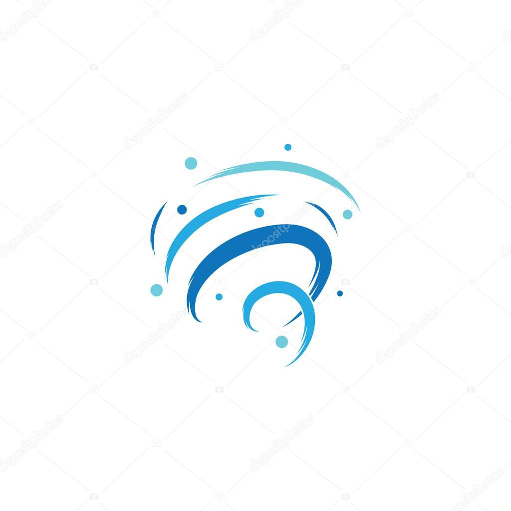 Tornado logo symbol vector illustration design