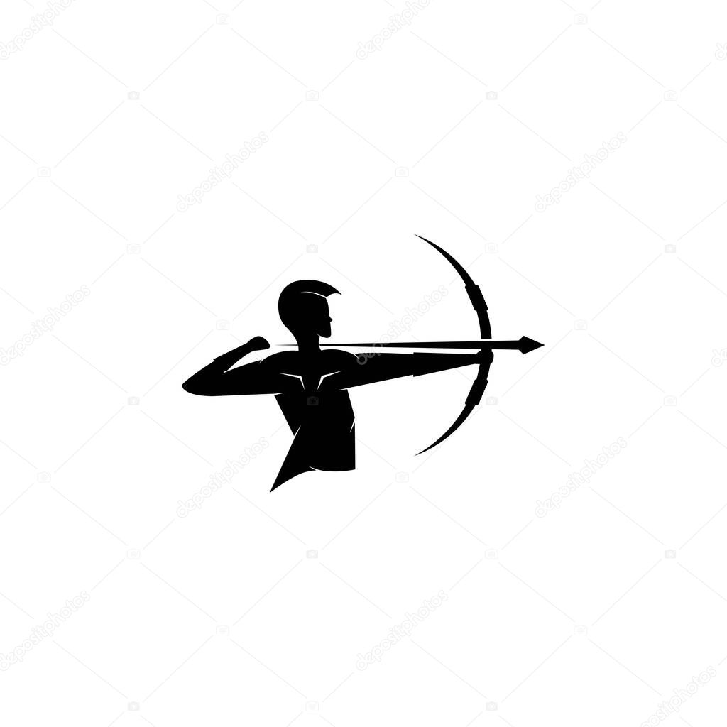 Arrow archery icon vector illustration Logo Template design