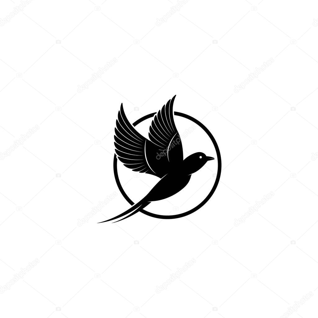Swallow logo vector template, Creative swallow logo design concepts, icon symbol, illustration design