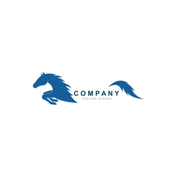 Desain Gambar Vektor Templat Horse Logo Stok Ilustrasi 