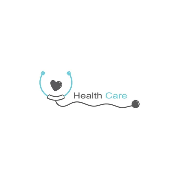 Gezondheidsvector Gezondheidslogo Met Kruis Stethoscoop Pictogram Symbool Dit Logo Geschikt — Stockvector