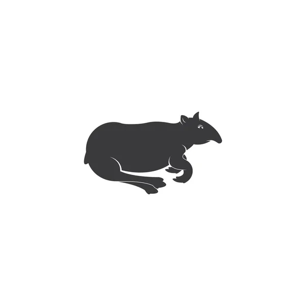 Tapir Logo Vektor Vorlage Illustration Design — Stockvektor