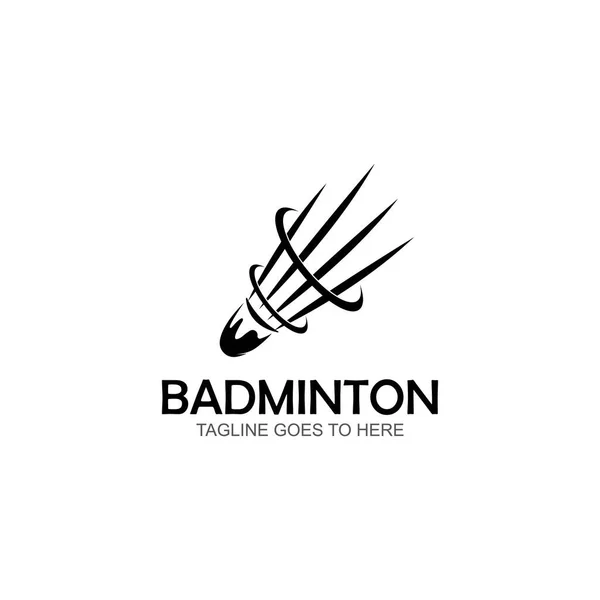 Badminton Logo Vetor Ícone Ilustração Design Modelo — Vetor de Stock