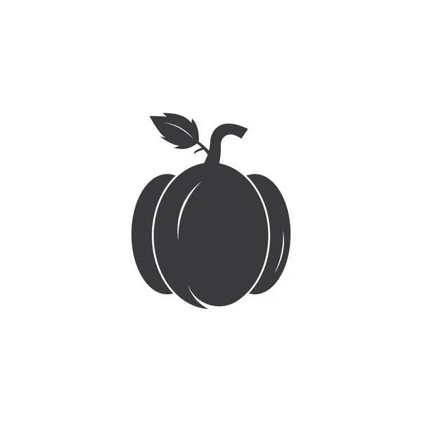 Modèle Plat Illustrations Logo Pumkin Design — Image vectorielle
