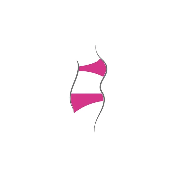 Bikini Logos Vector Template Badeanzug Logo Design Vector — Stockvektor