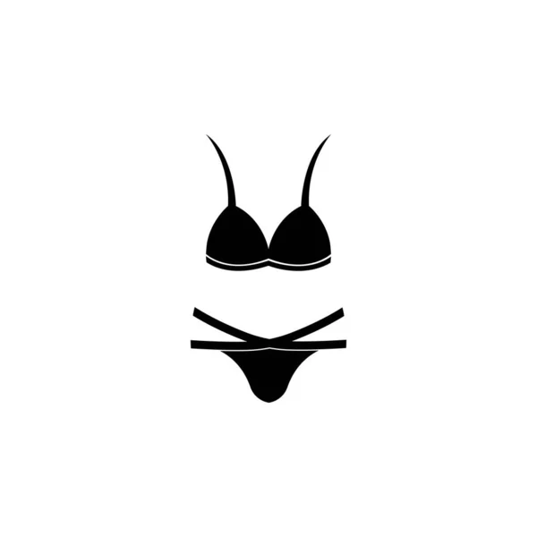 Bikini Logos Vector Template Badeanzug Logo Design Vector — Stockvektor