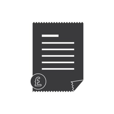 Dosya fatura simgesi logoları. Düz Vektör Simge Tasarım Şablonu