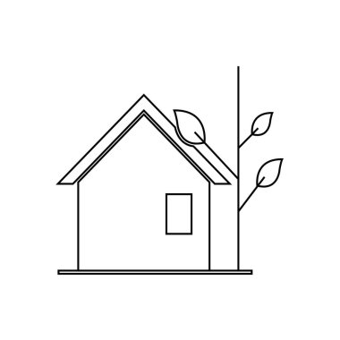 Resim Basit Yaprak Logosu Tasarım Şablonu