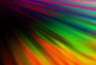 Koyu Çokrenkli, tekrarlanan çubuklu Gökkuşağı vektör şablonu.