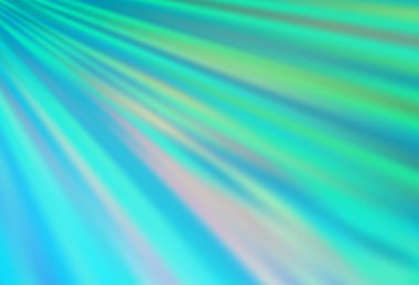 Açık Mavi, düz çizgileri olan yeşil vektör düzeni.