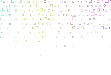 Açık Çoklu Renk, Gökkuşağı vektör düzeni daire noktaları, küpler.