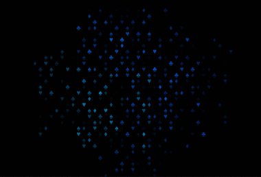 Kart işaretli koyu mavi vektör arkaplanı.