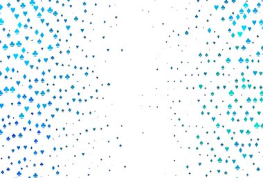 Açık Mavi, yeşil vektör örtüsü ile kumar sembolleri.