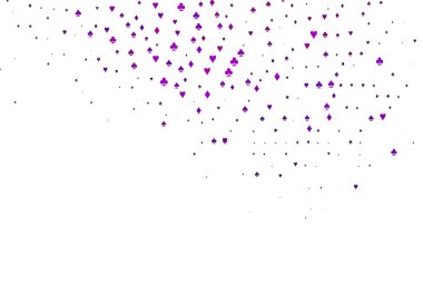 Kart elemanları ile hafif Mor vektör düzeni.