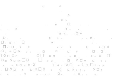 Açık Gümüş, dairesel benekli gri vektör düzeni, küpler.