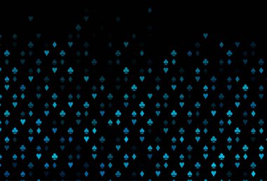 Kart işaretli koyu mavi vektör arkaplanı.