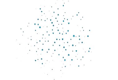 Poker sembollü hafif BLUE vektör şablonu.