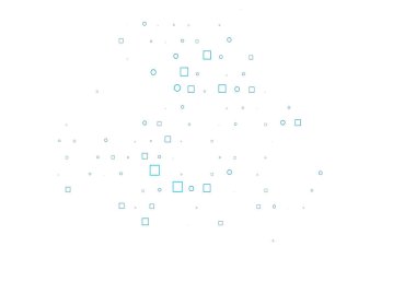 Dairesel ve dikdörtgenli hafif BLUE vektör arkaplanı.