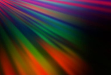 Koyu Çokrenkli, renkli çizgileri olan Gökkuşağı vektör dokusu.