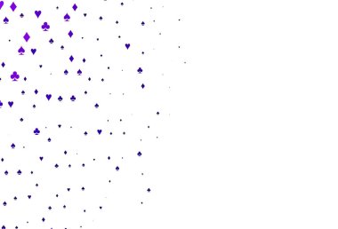 Kart elemanları ile hafif Mor vektör düzeni.