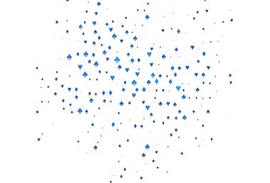 Kart sembollü hafif Mavili vektör deseni.
