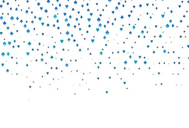 Kart elemanlarıyla hafif BLUE vektör düzeni.