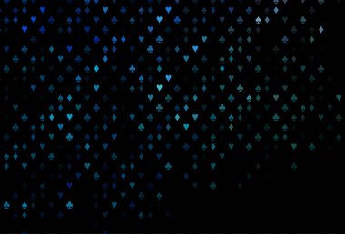 Kart sembollü koyu mavi vektör deseni.