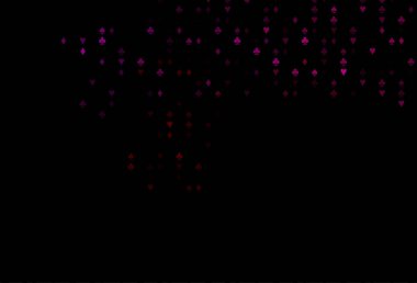 Kart işaretli koyu mor vektör arkaplanı.