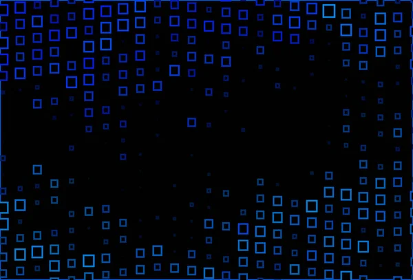 Tmavý Vektorový Vzor Blue Čtvercovém Stylu — Stockový vektor