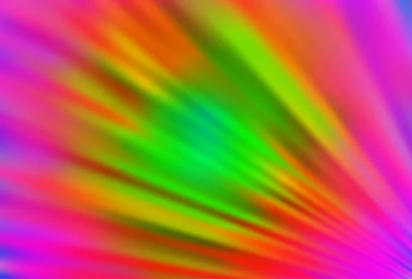 Lumière Multicolore Disposition Vectorielle Arc Ciel Avec Lignes Plates — Image vectorielle