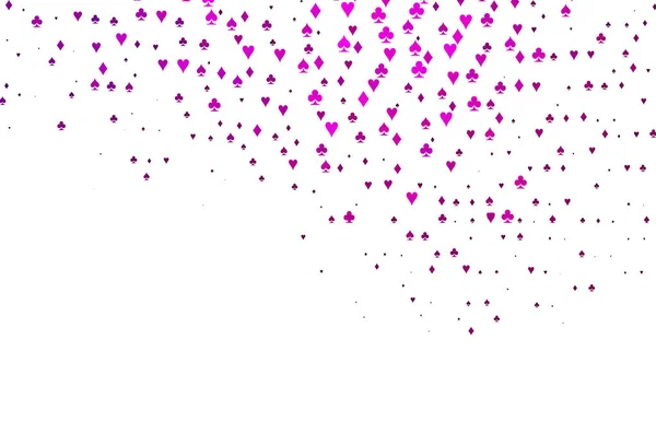 Textura Vectorial Rosa Claro Con Naipes — Archivo Imágenes Vectoriales