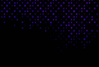 Kumar sembolleriyle koyu mor vektör örtüsü.