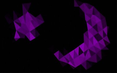 Çizgileri ve üçgenleri olan vektörsüz bir düzen. Soyut arkaplanda renkli eğimli üçgenler