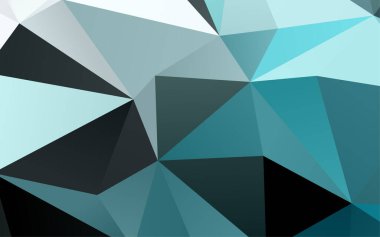 Çizgileri ve üçgenleri olan vektörsüz bir düzen. Soyut arkaplanda renkli eğimli üçgenler