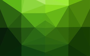 Çizgileri ve üçgenleri olan vektörsüz bir düzen. Soyut arkaplanda renkli eğimli üçgenler