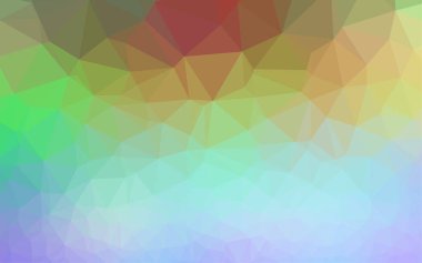 Çizgileri ve üçgenleri olan vektörsüz bir düzen. Soyut arkaplanda renkli eğimli üçgenler