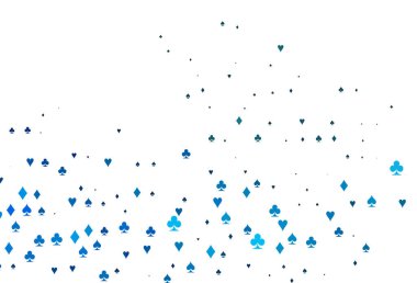 Kart sembollü hafif Mavili vektör deseni.