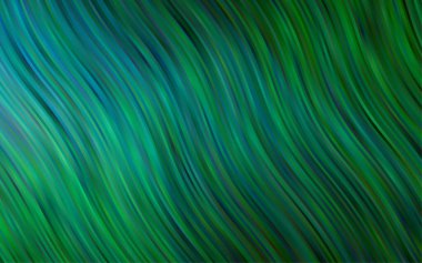 Farklı şekil ve renklerdeki bulanık dalgalı çizgiler. Gradyanı olan belirsiz soyut bir illüstrasyon.