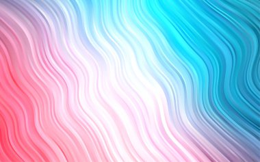 Farklı şekil ve renklerdeki bulanık dalgalı çizgiler. Gradyanı olan belirsiz soyut bir illüstrasyon.