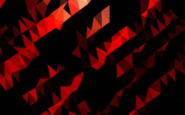 Çizgileri ve üçgenleri olan vektörsüz bir düzen. Soyut arkaplanda renkli eğimli üçgenler