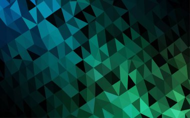 Çizgileri ve üçgenleri olan vektörsüz bir düzen. Soyut arkaplanda renkli eğimli üçgenler