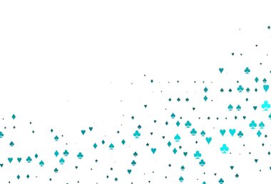 Kumarın sembolleriyle hafif BLUE vektör kapağı.